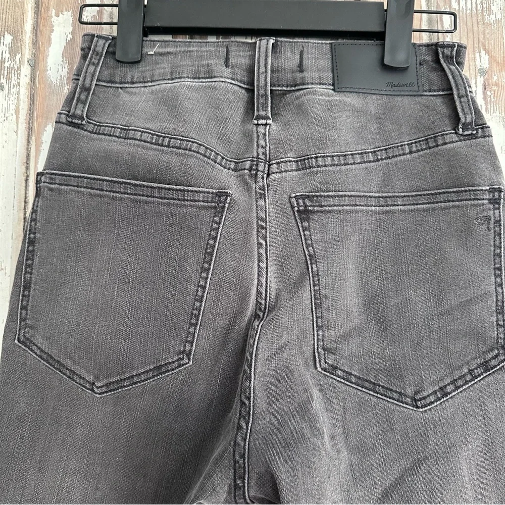 Madewell Curvy High-Rise Skinny Jeans | Dark Gray Faded Black | Size 24